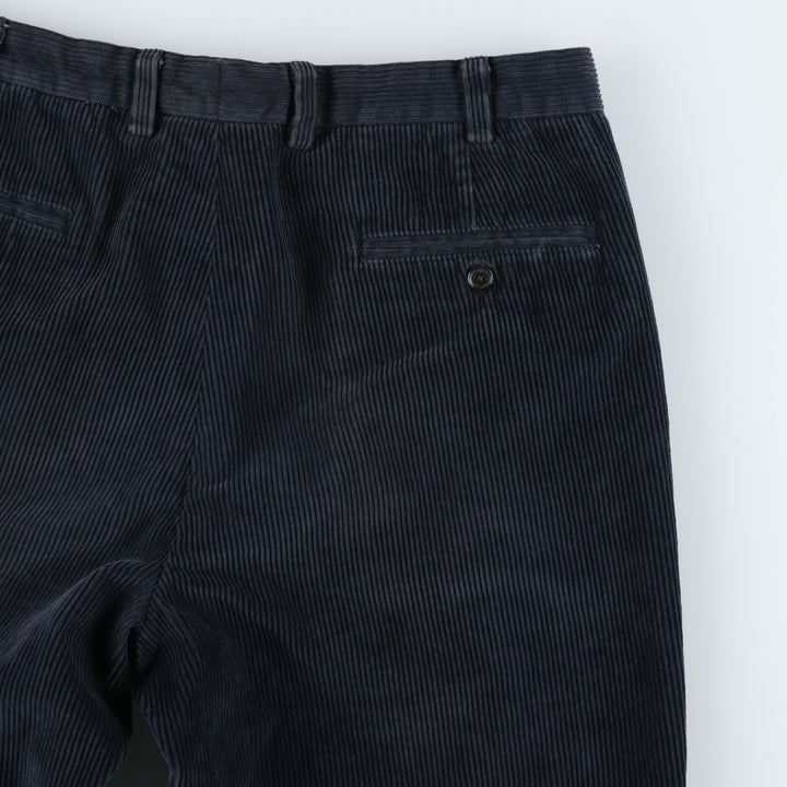 Brooks Brothers HUDSON Corduroy Pants for Men, Size W34 cotton navy blue type Vintage Second Hand