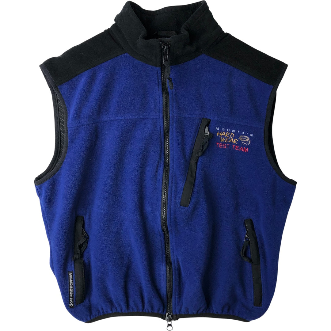 Mountain Hardwear Fleece Vest, Made in USA, Men's Size M polyester blue type Vintage Second Hand