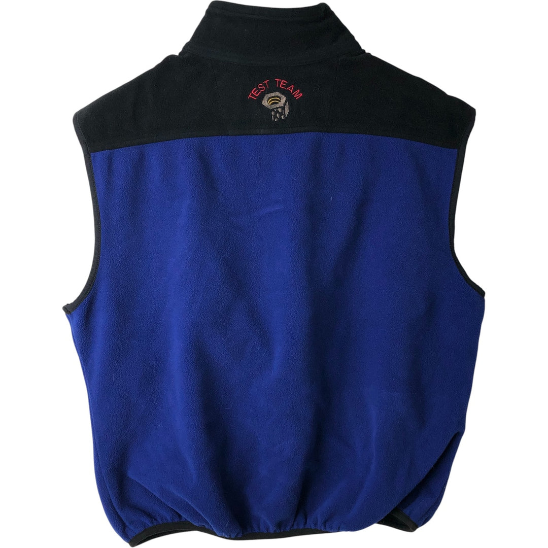 Mountain Hardwear Fleece Vest, Made in USA, Men's Size M polyester blue type Vintage Second Hand