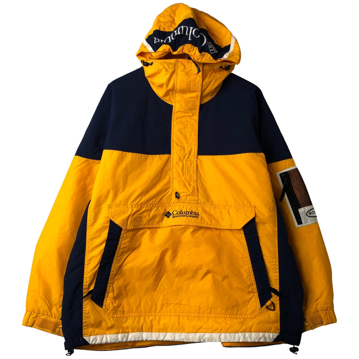 2000'S Columbia SPORT Padded Anorak Parka Puffer Jacket Women's XL Nylon yellow type Vintage Second Hand