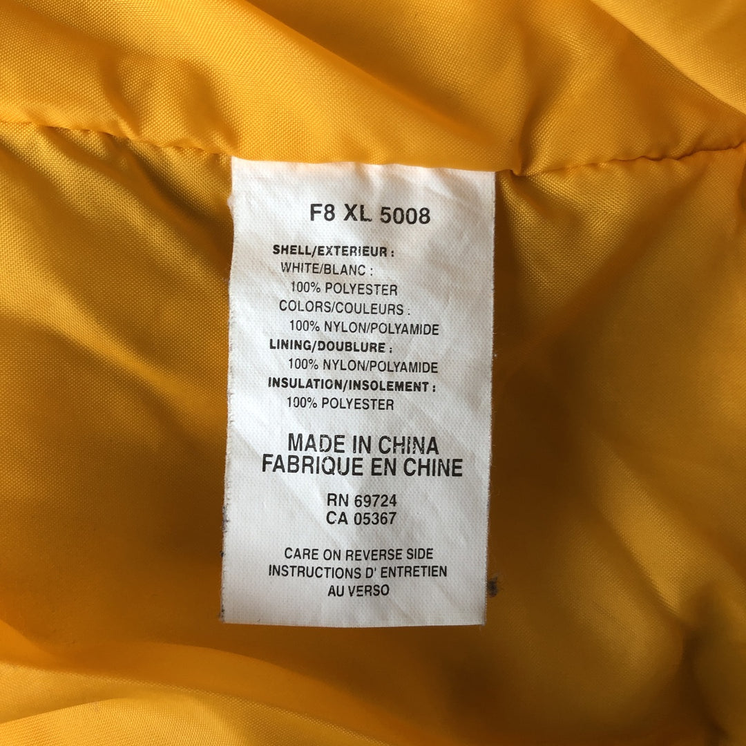 2000'S Columbia SPORT Padded Anorak Parka Puffer Jacket Women's XL Nylon yellow type Vintage Second Hand