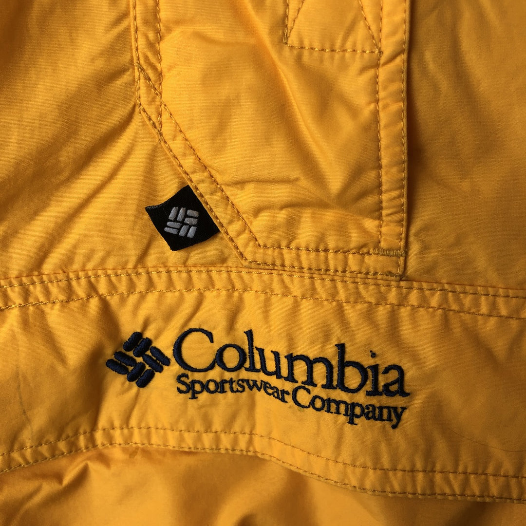 2000'S Columbia SPORT Padded Anorak Parka Puffer Jacket Women's XL Nylon yellow type Vintage Second Hand