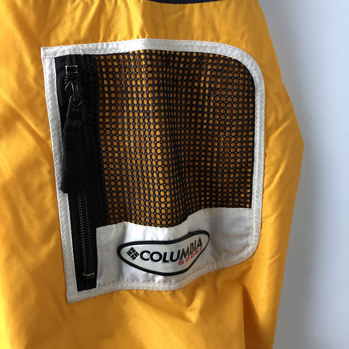 2000'S Columbia SPORT Padded Anorak Parka Puffer Jacket Women's XL Nylon yellow type Vintage Second Hand