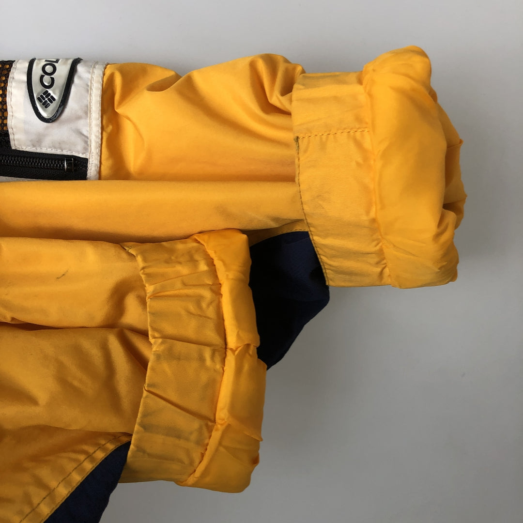 2000'S Columbia SPORT Padded Anorak Parka Puffer Jacket Women's XL Nylon yellow type Vintage Second Hand