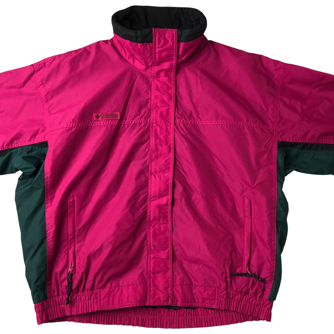 90'S Columbia white tag Bugaboo Mountain Jacket, Shell Jacket, Women's XL, Vintage unclear pink type Vintage Second Hand