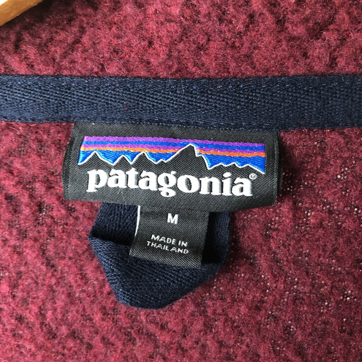 Patagonia 26945FA18 Fleece Jacket, Women's Size M polyester wine-red Vintage Second Hand