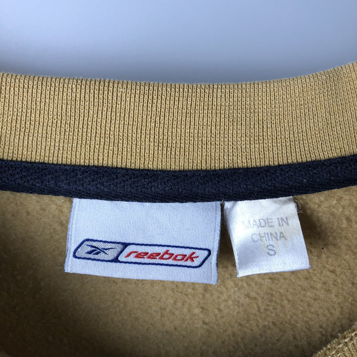 Reebok logo sweatshirt, men's size S unclear yellow type Vintage Second Hand