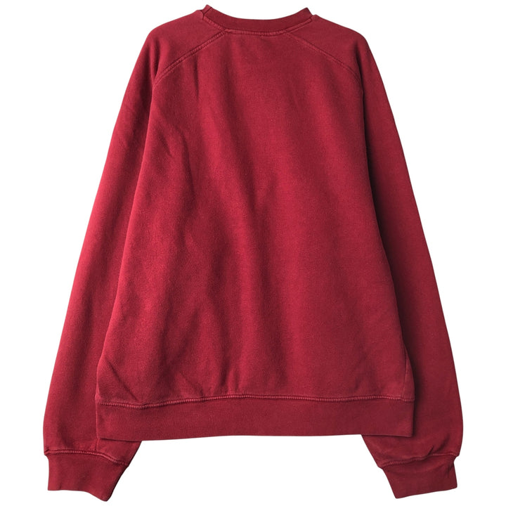 00'S Nike One Point Logo Sweatshirt Trainer Men's L size cotton Red type red-purple Vintage Second Hand