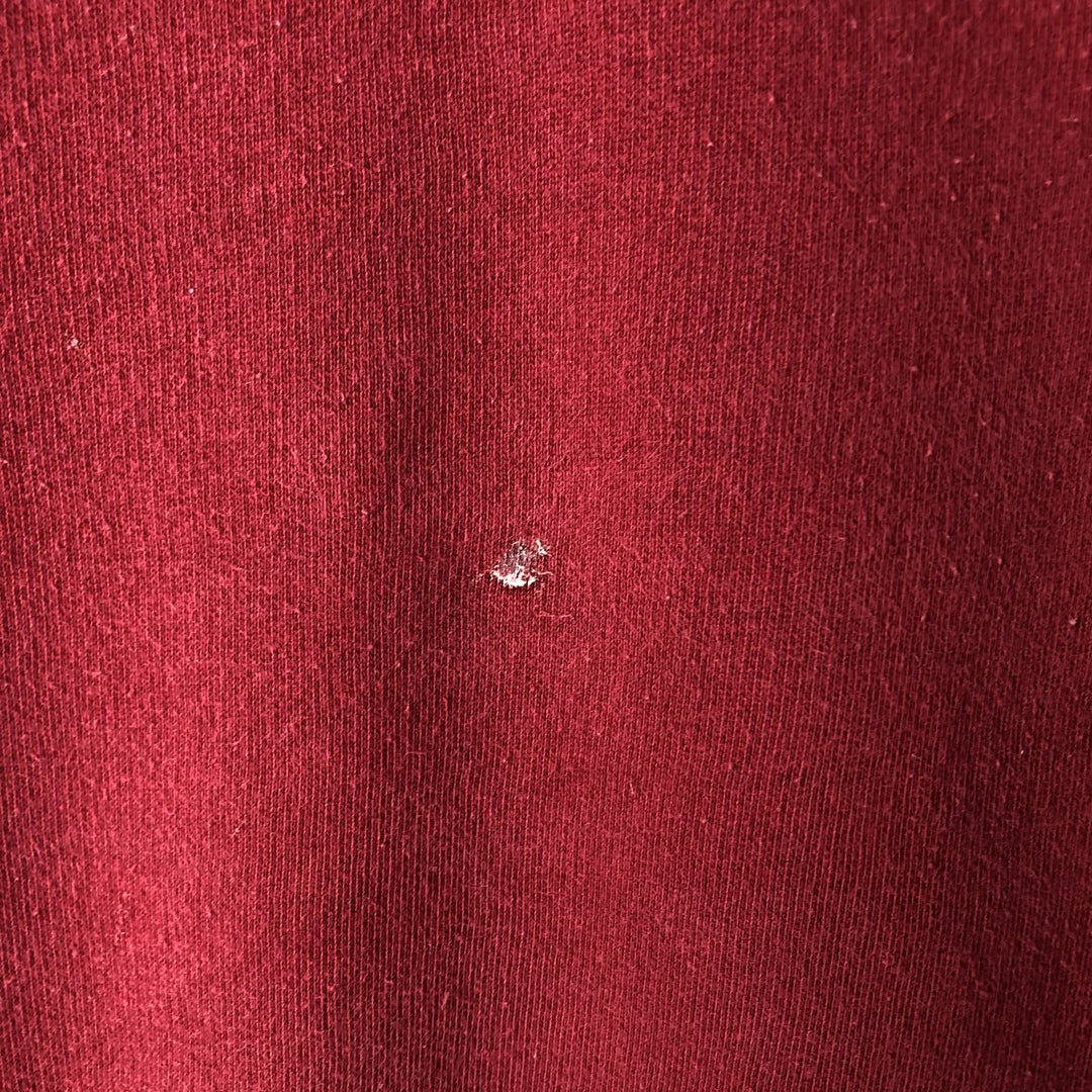 00'S Nike One Point Logo Sweatshirt Trainer Men's L size cotton Red type red-purple Vintage Second Hand