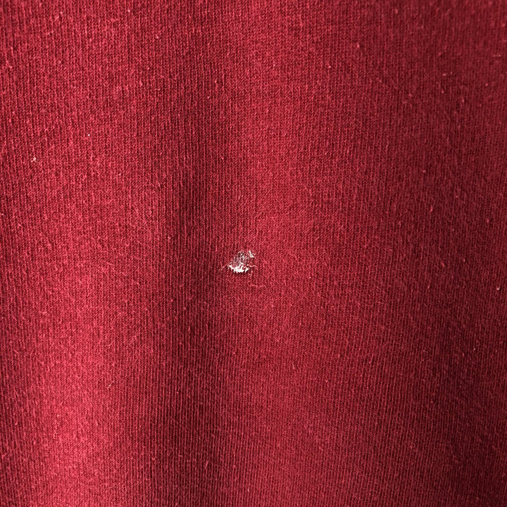 00'S Nike One Point Logo Sweatshirt Trainer Men's L size cotton Red type red-purple Vintage Second Hand