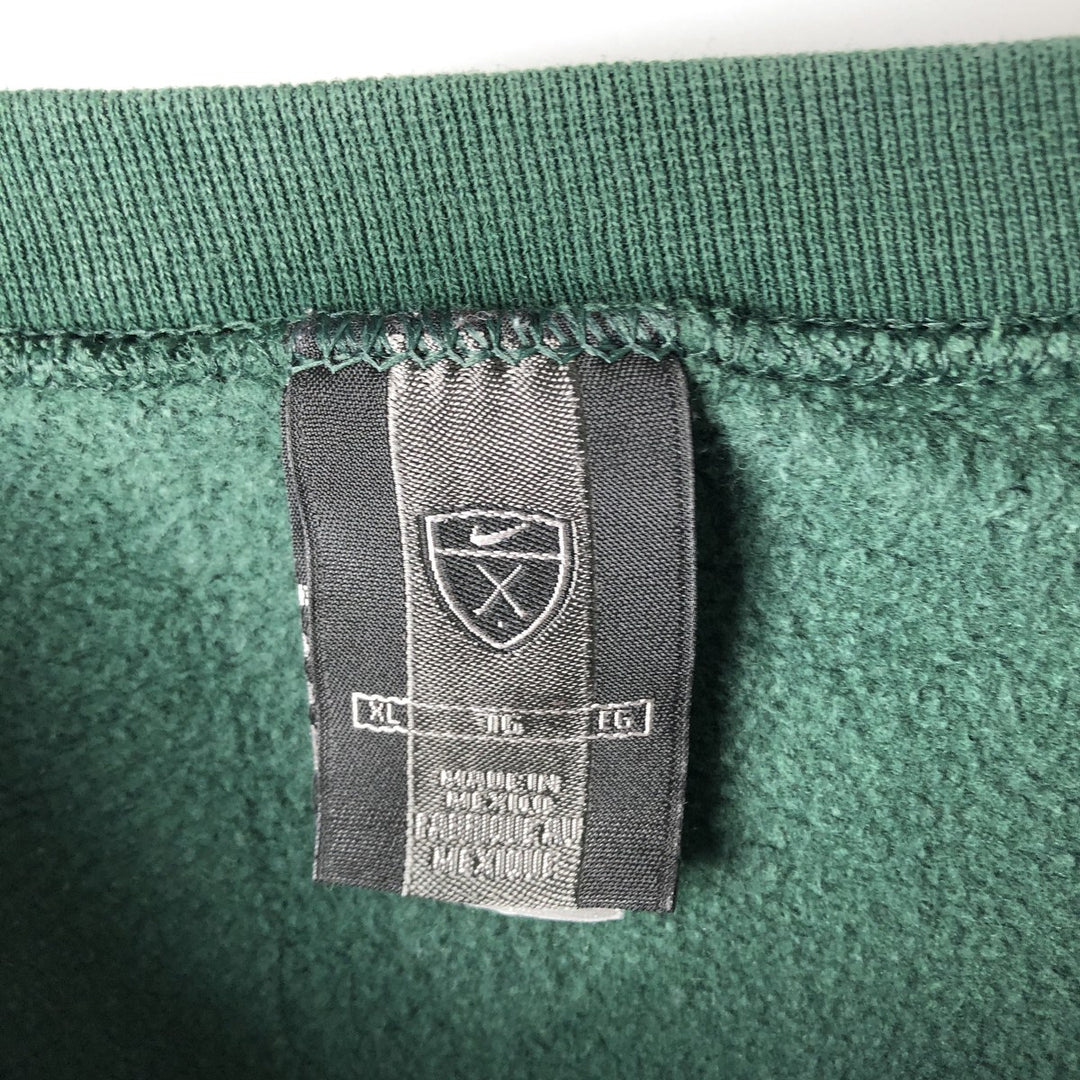 Nike One Point Logo Sweatshirt, Trainer, Men's XL cotton green type Vintage Second Hand