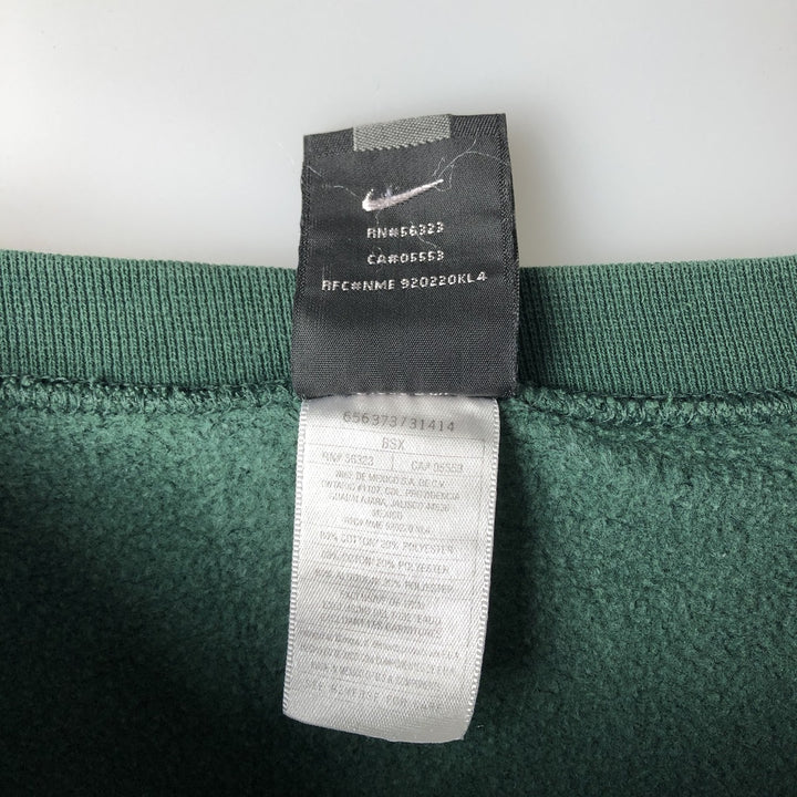Nike One Point Logo Sweatshirt, Trainer, Men's XL cotton green type Vintage Second Hand