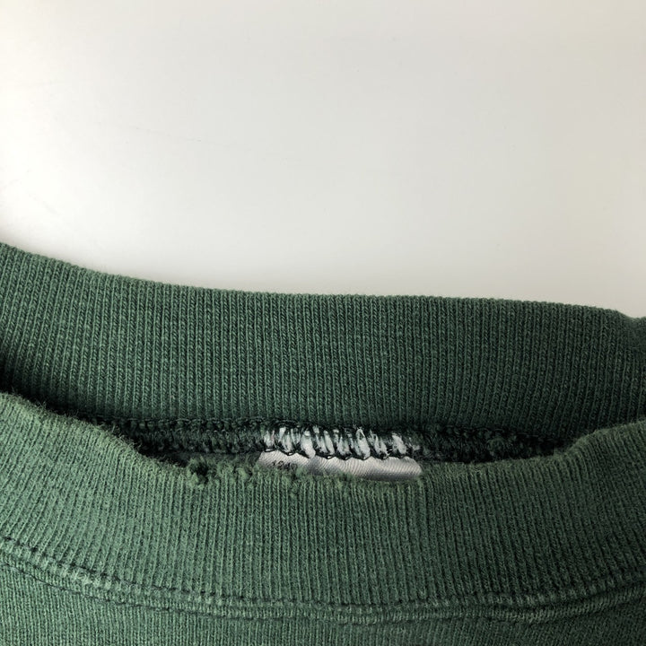 90'S Fruit of the Loom College Sweatshirt, Made in USA, Men's XL, Vintage cotton Green type dark green Vintage Second Hand