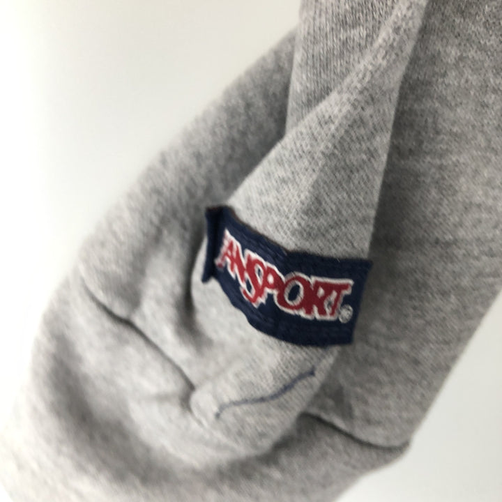 90'S Jansport College Sweatshirt, Made in USA, Men's M, Vintage cotton gray type Vintage Second Hand