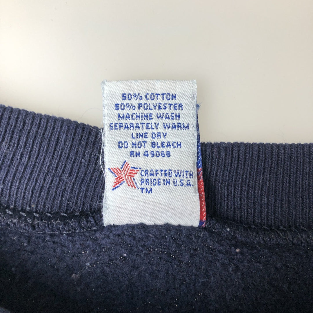 Vintage 90'S SOFFE HEAVY SWEATS college sweatshirt, made in the USA, men's size XL cotton navy blue type Vintage Second Hand
