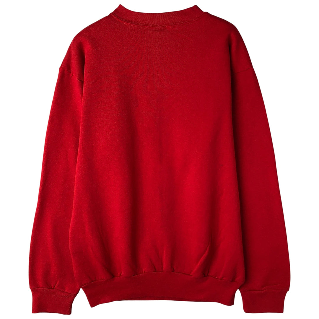 90'S University of Wisconsin College Sweatshirt, Made in USA, Vintage, Men's Size Medium polyester red type Vintage Second Hand