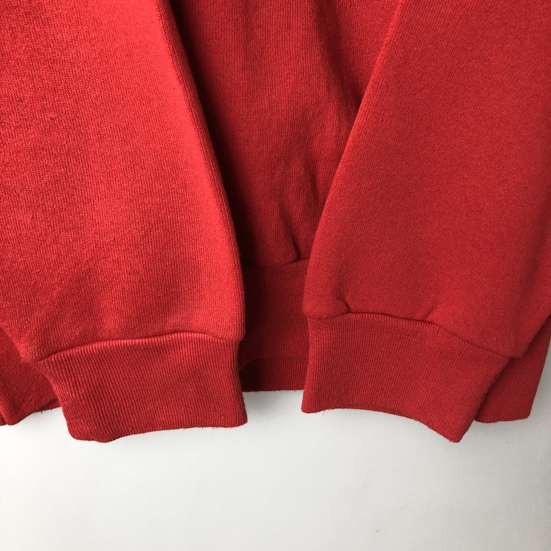 90'S University of Wisconsin College Sweatshirt, Made in USA, Vintage, Men's Size Medium polyester red type Vintage Second Hand