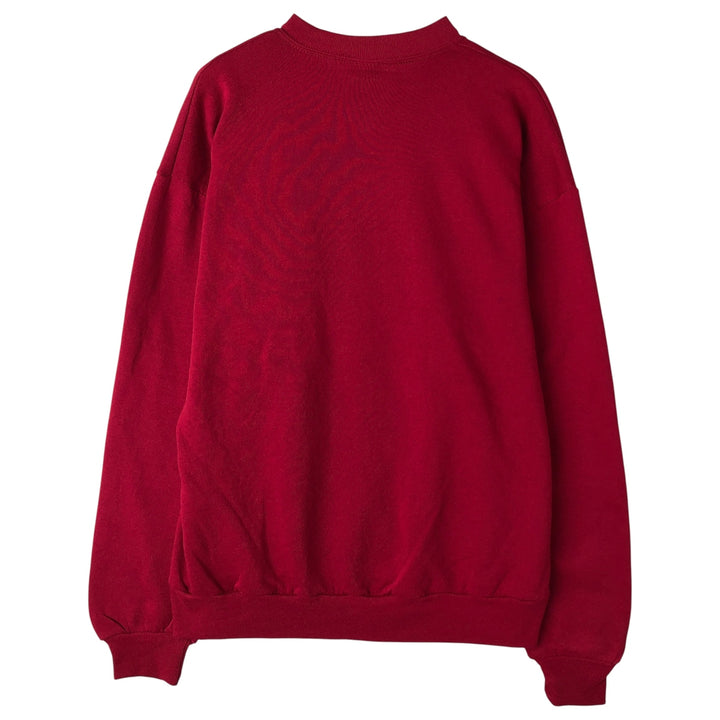 80s-90'S Jerzees College Sweatshirt, Made in USA, Men's Size L, Vintage cotton red type Vintage Second Hand