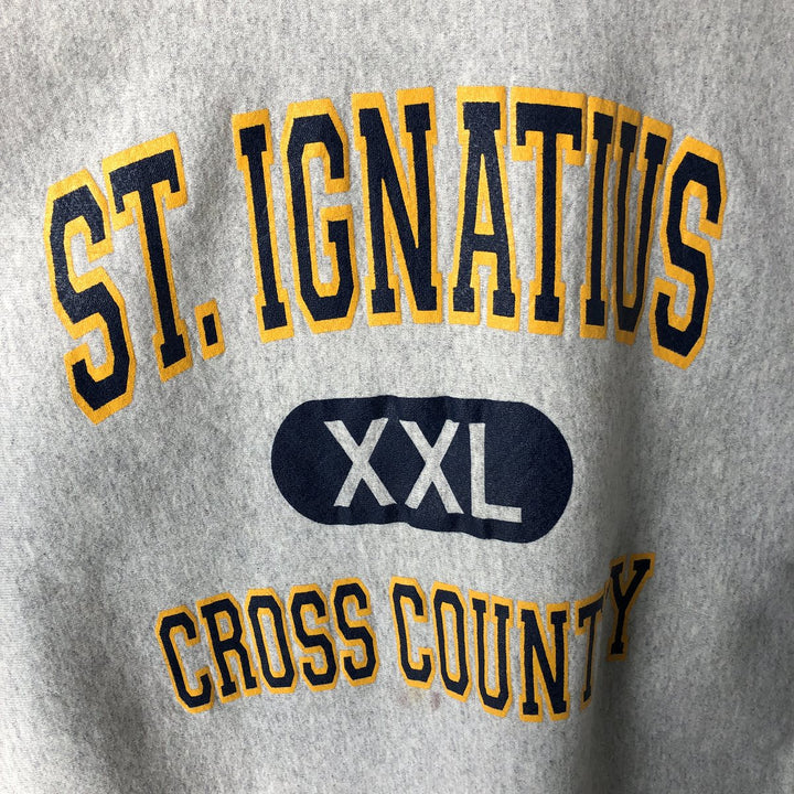 Vintage 90'S Lee college sweatshirt, made in the USA, men's size XL cotton gray type Vintage Second Hand