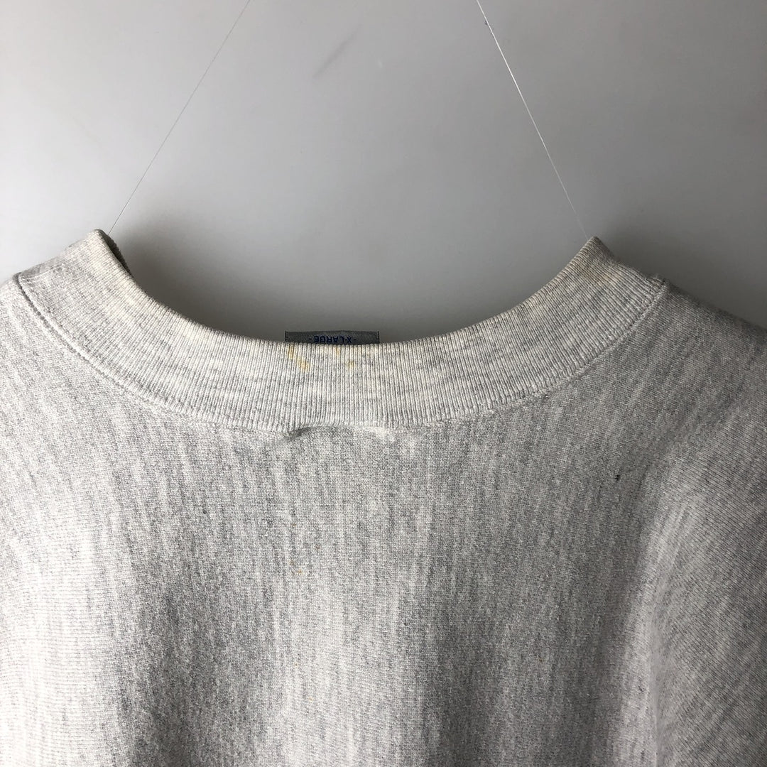 Vintage 90'S Crable Sportswear Notre Dame University College Sweatshirt, Made in USA, Men's Size XL cotton gray type Vintage Second Hand