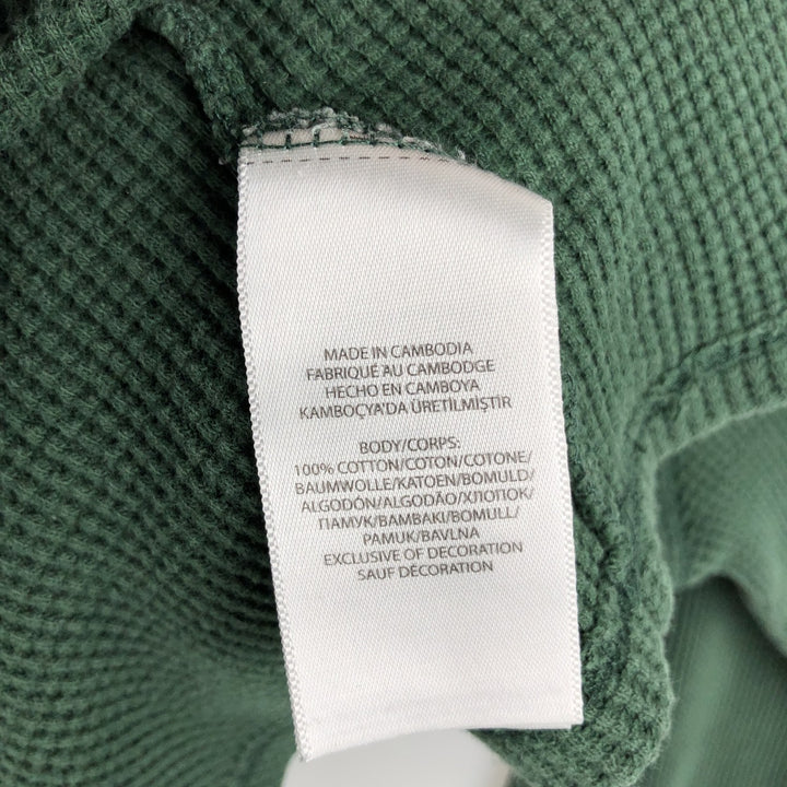 Ralph Lauren POLO RALPH LAUREN Thermal Long T-shirt Waffle Men's XXL cotton Green type dark green Vintage Second Hand