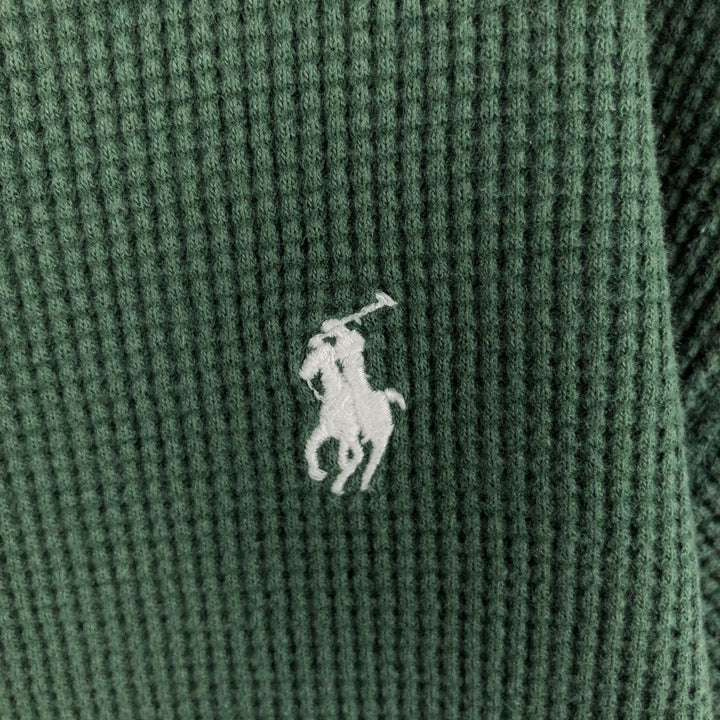 Ralph Lauren POLO RALPH LAUREN Thermal Long T-shirt Waffle Men's XXL cotton Green type dark green Vintage Second Hand