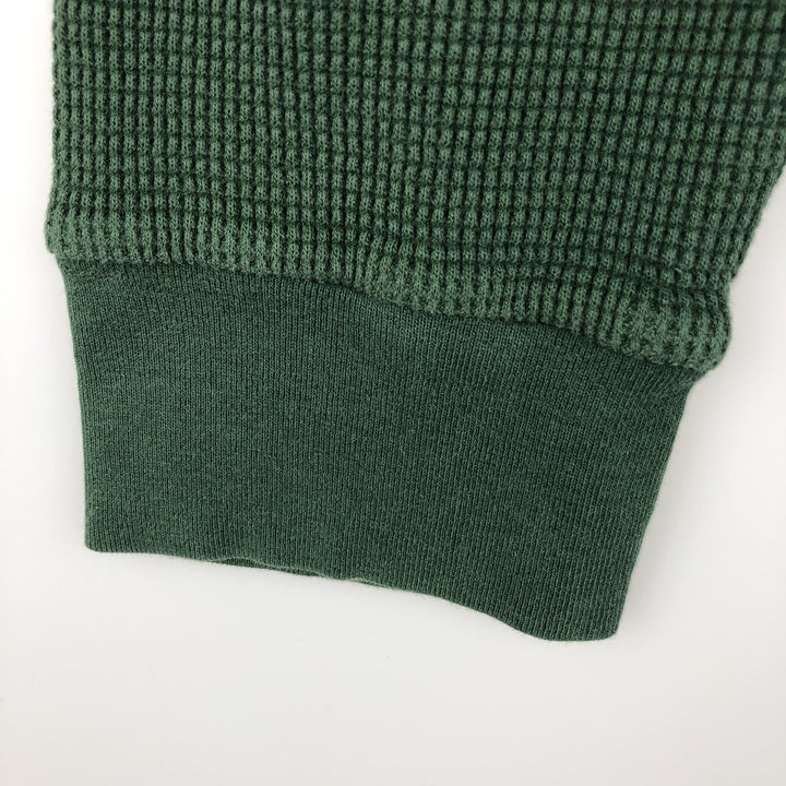 Ralph Lauren POLO RALPH LAUREN Thermal Long T-shirt Waffle Men's XXL cotton Green type dark green Vintage Second Hand