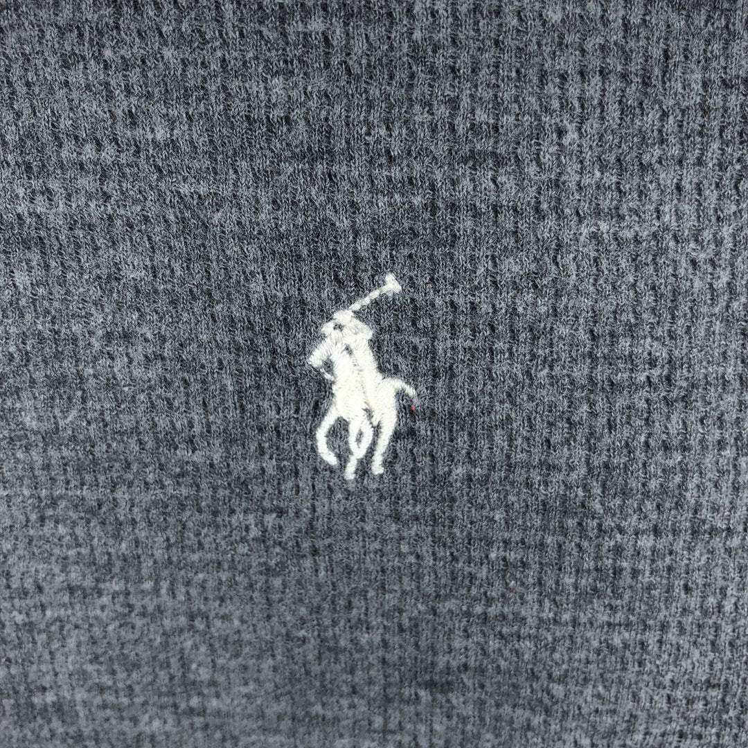 Ralph Lauren POLO RALPH LAUREN Thermal Long T-Shirt Men's Size L cotton gray type Vintage Second Hand