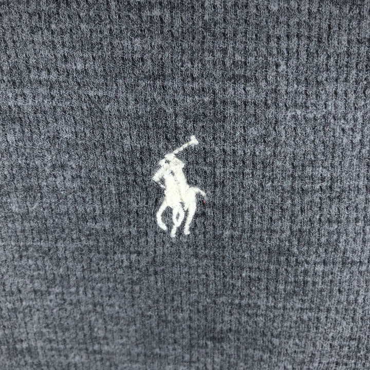 Ralph Lauren POLO RALPH LAUREN Thermal Long T-Shirt Men's Size L cotton gray type Vintage Second Hand