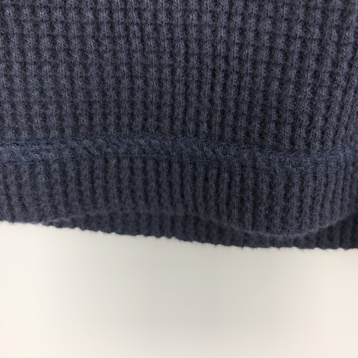 Ralph Lauren POLO RALPH LAUREN Thermal Long T-shirt Waffle Men's M size cotton black type Vintage Second Hand