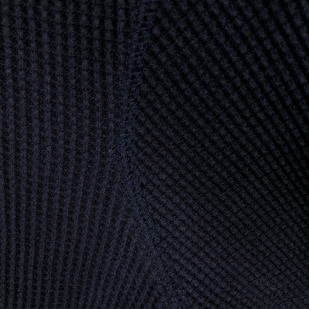 Ralph Lauren POLO RALPH LAUREN Thermal Long T-shirt Waffle Men's M size cotton black type Vintage Second Hand