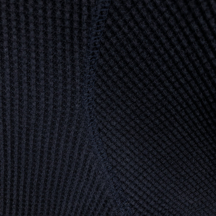 Ralph Lauren POLO RALPH LAUREN Thermal Long T-shirt Waffle Men's M size cotton black type Vintage Second Hand