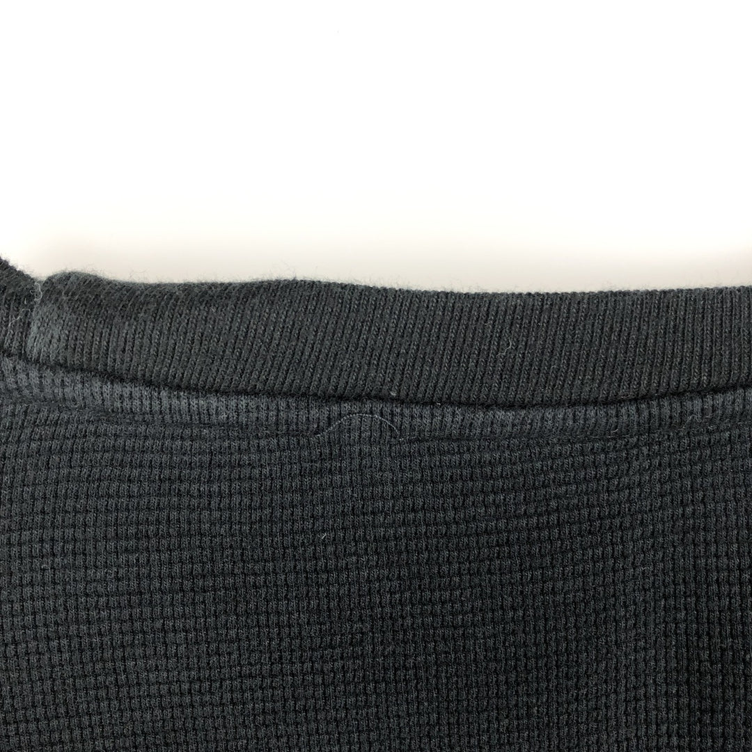 Ralph Lauren POLO RALPH LAUREN SLEEPWEAR Thermal Long T-shirt Waffle Men's XL cotton black type Vintage Second Hand
