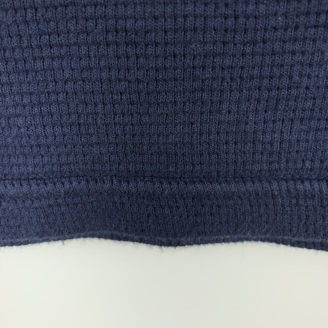 Ralph Lauren POLO RALPH LAUREN Thermal Long T-shirt Waffle Men's XL cotton navy blue type Vintage Second Hand