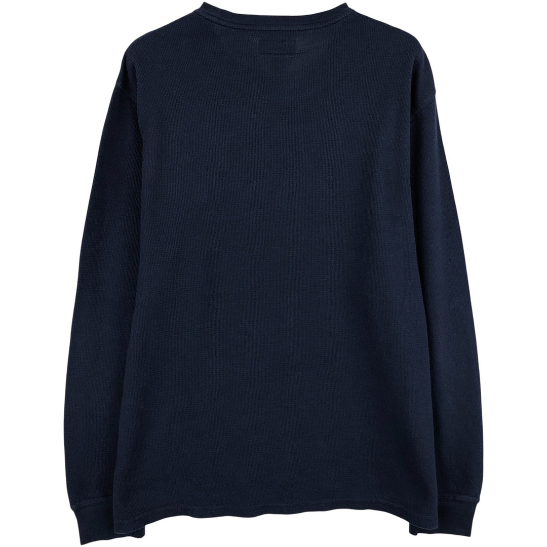 Ralph Lauren POLO RALPH LAUREN SLEEPWEAR Thermal Long T-Shirt, Men's XL cotton navy blue type Vintage Second Hand