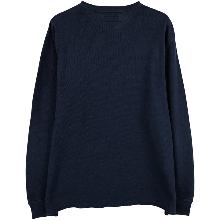 Ralph Lauren POLO RALPH LAUREN SLEEPWEAR Thermal Long T-Shirt, Men's XL cotton navy blue type Vintage Second Hand