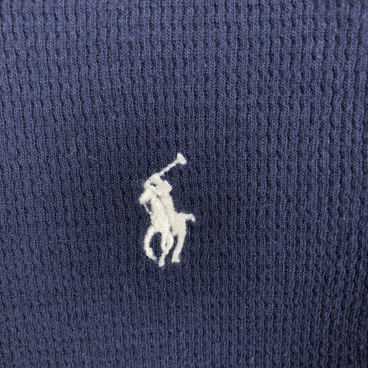 Ralph Lauren POLO RALPH LAUREN SLEEPWEAR Thermal Long T-Shirt, Men's XL cotton navy blue type Vintage Second Hand