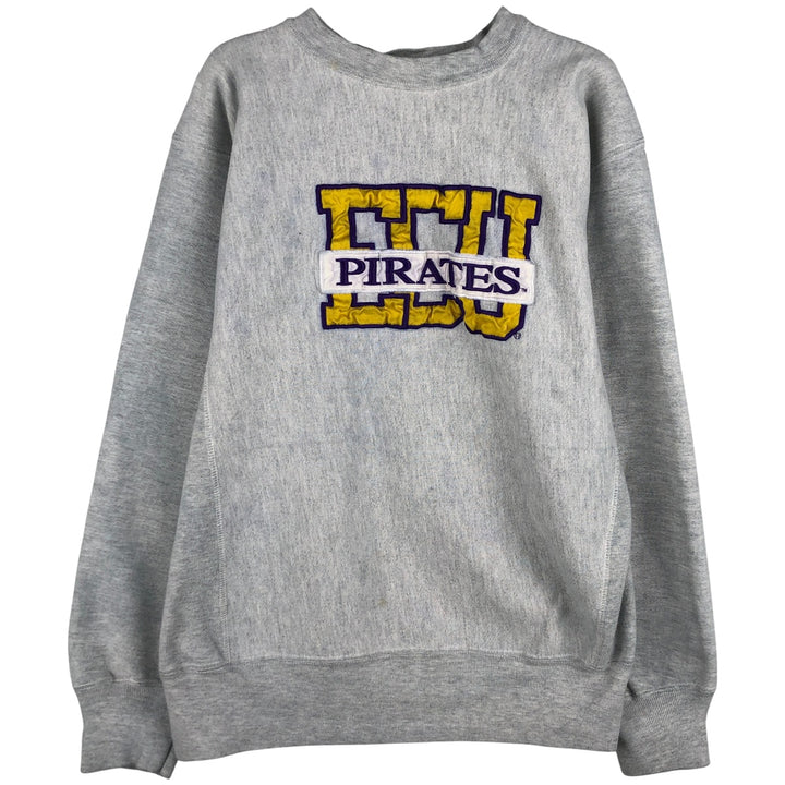 90'S Vintage Sports Pages College Sweatshirt, Made in USA, Men's Size XL cotton gray type Vintage Second Hand