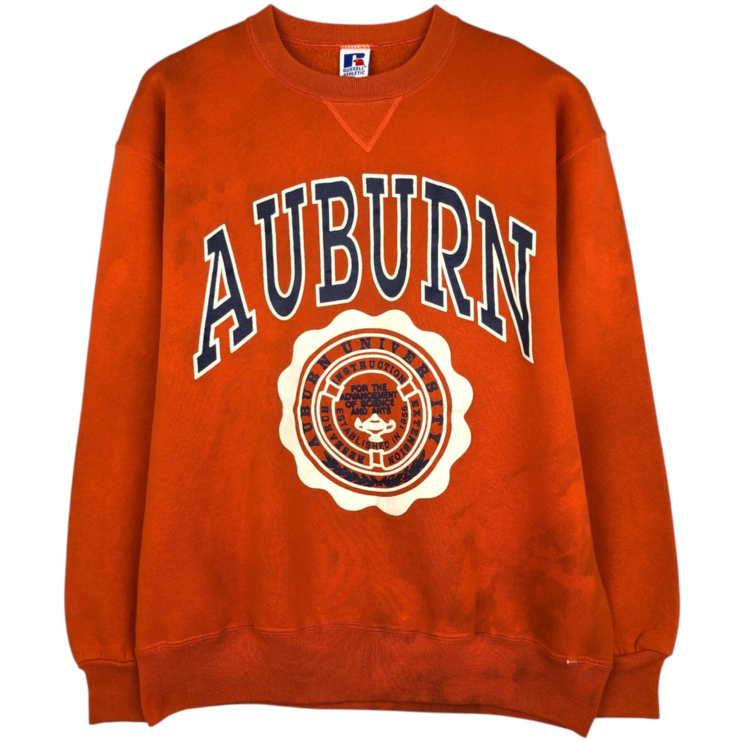 90'S Russell College Sweatshirt, Made in USA, Men's XL, Vintage cotton orange type Vintage Second Hand
