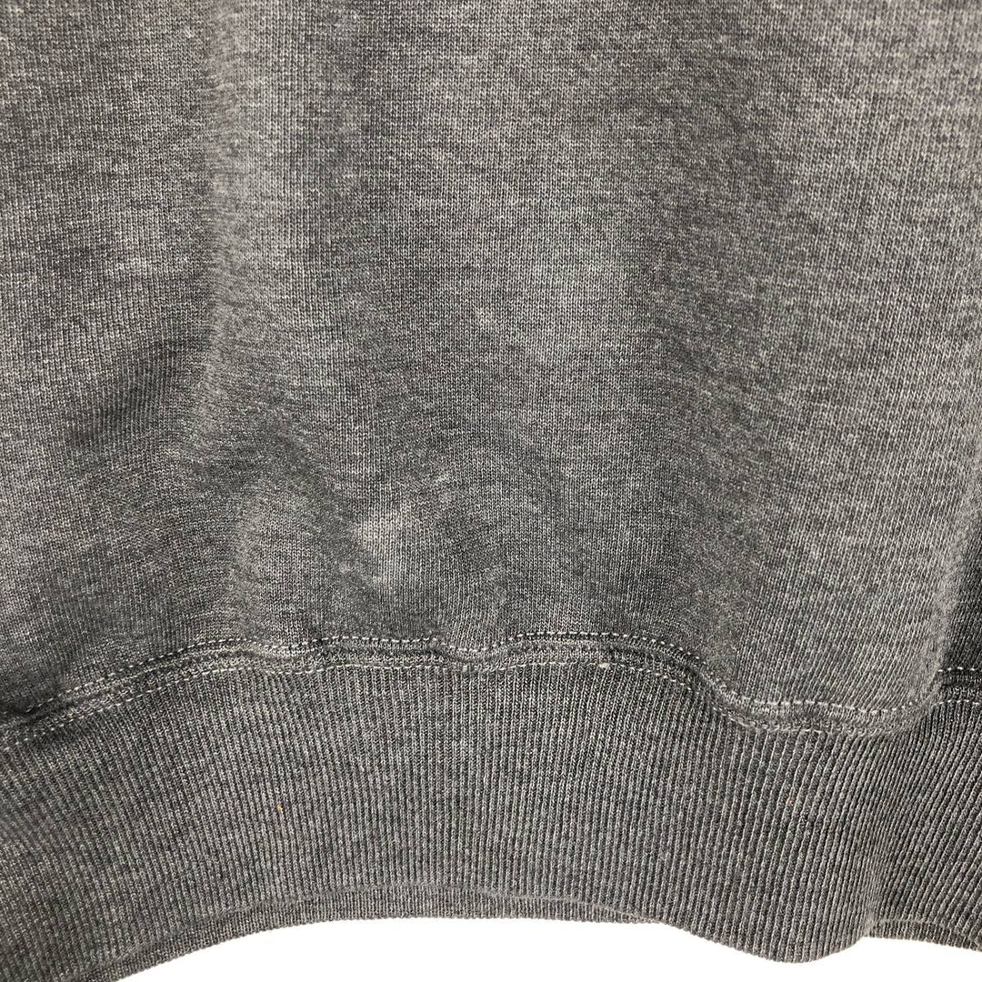 Vintage 80s-90'S Jerzees Super Sweats college sweatshirt, made in the USA, men's size XL polyester gray type Vintage Second Hand