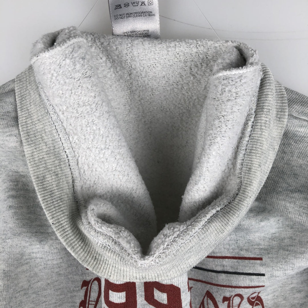 Vintage 90'S Fruit of the Loom Heavy College Character Sweatshirt, Made in USA, Men's Size L cotton gray type Vintage Second Hand