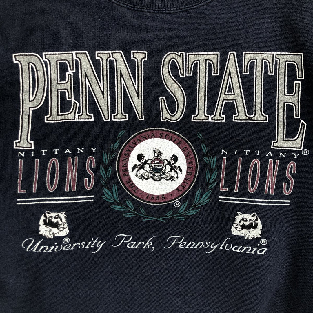 Vintage 1990'S Galt Sand Pennsylvania State University college sweatshirt, made in the USA, size M, men's cotton navy blue type Vintage Second Hand