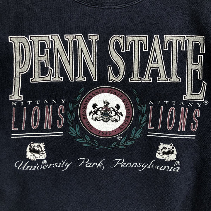 Vintage 1990'S Galt Sand Pennsylvania State University college sweatshirt, made in the USA, size M, men's cotton navy blue type Vintage Second Hand