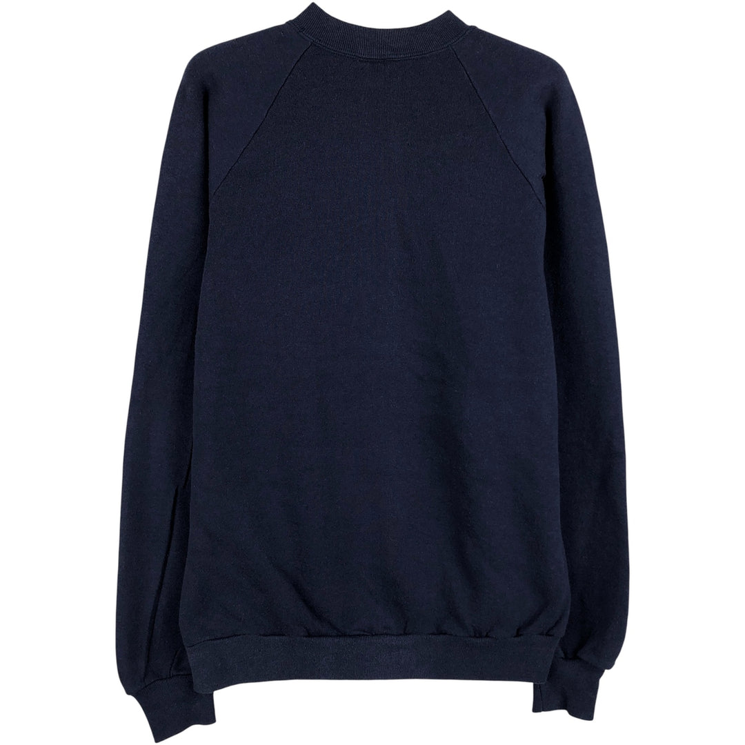 Vintage 80s-90'S Jerzees printed sweatshirt, sweatshirt, made in USA, men's size L cotton navy blue type Vintage Second Hand
