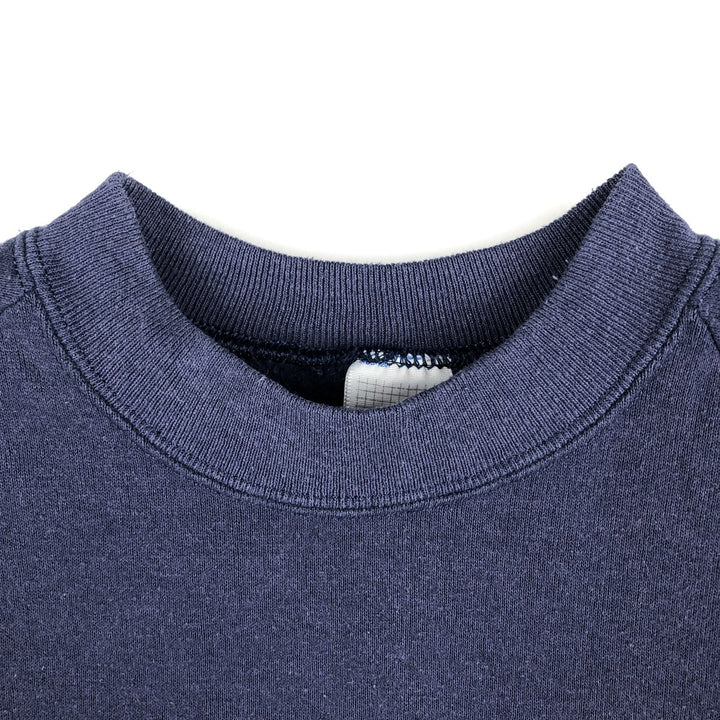 Vintage 80s-90'S Jerzees printed sweatshirt, sweatshirt, made in USA, men's size L cotton navy blue type Vintage Second Hand