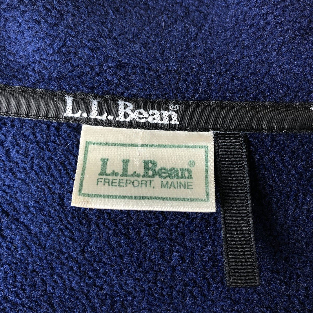 90'S LLBean Vintage Fleece Jacket, Men's XL unclear Navy blue Vintage Second Hand