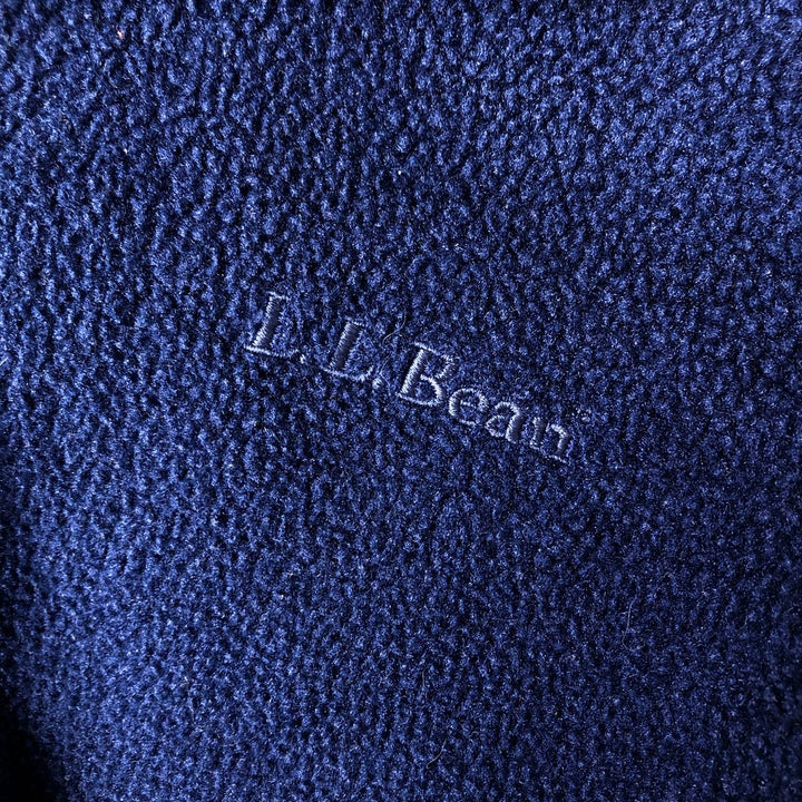 90'S LLBean Vintage Fleece Jacket, Men's XL unclear Navy blue Vintage Second Hand