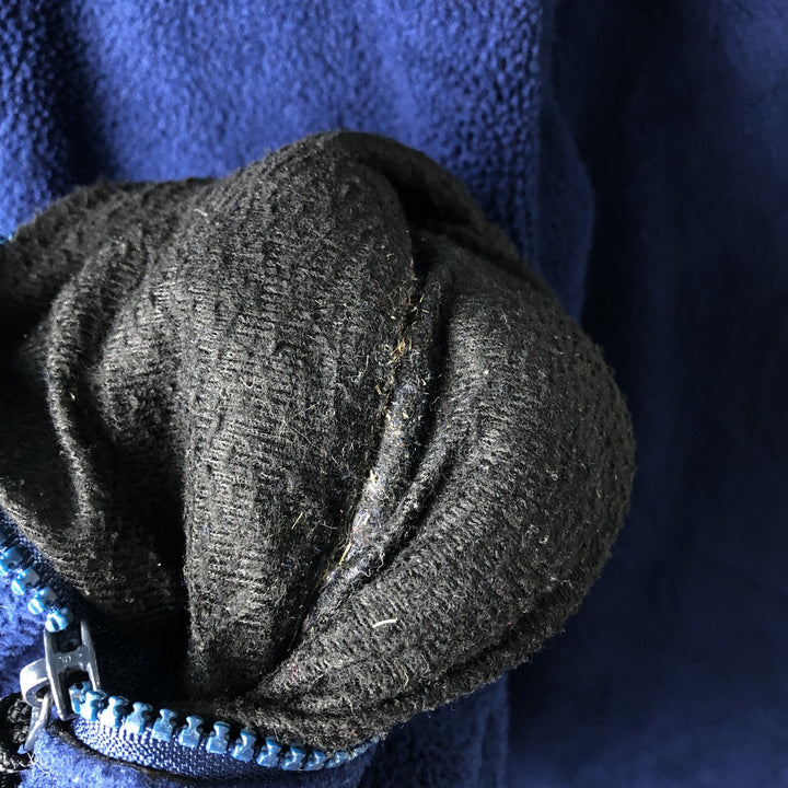 90'S LLBean Vintage Fleece Jacket, Men's XL unclear Navy blue Vintage Second Hand