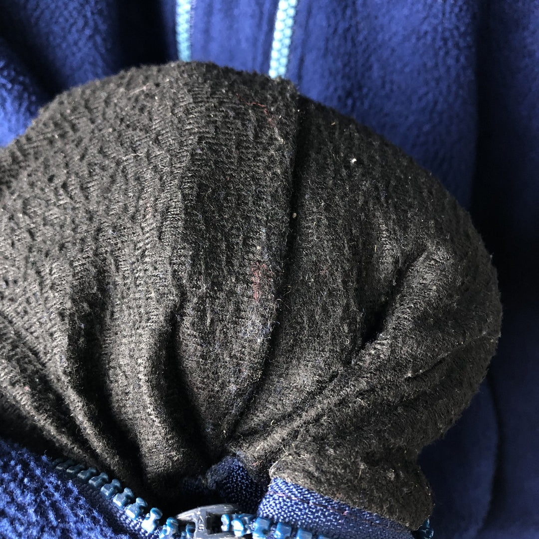 90'S LLBean Vintage Fleece Jacket, Men's XL unclear Navy blue Vintage Second Hand