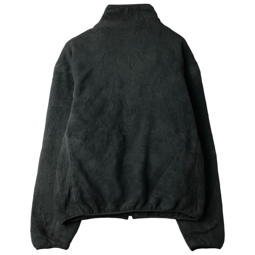Ralph Lauren Chaps fleece jacket, size M, men's polyester black type Vintage Second Hand